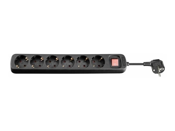 Microconnect MC-GRU00615BS, 1,5 m, Sisätila, Tyyppi F, Tyyppi F, musta, RoHS, CE