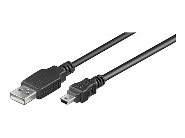 MicroConnect - USB-kabel - USB (hann) til mini-USB type B (hann) - USB 2.0 - 10 m - svart