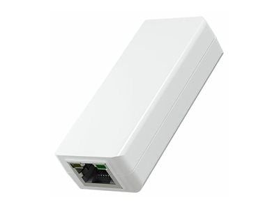 MicroConnect - Strøminjektor - IEEE 802.3af, USB-C - AC 44-57 V - 22 watt - utgangskontakter: 1 - hvit