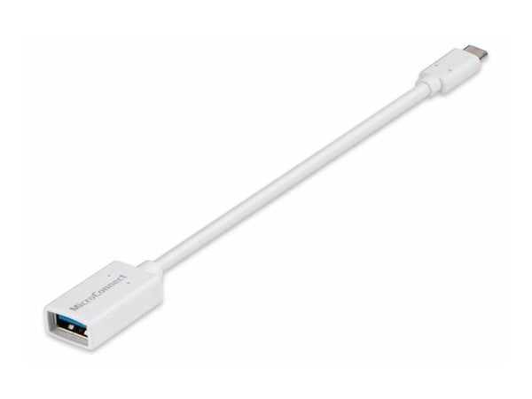 MicroConnect - USB-adapter - USB-type A (hunn) til 24 pin USB-C (hann) - USB 3.2 Gen 1 - 20 cm - hvit