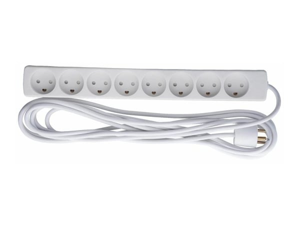 Microconnect GRU00850WDK, 5 m, Sisätila, Tyyppi K, Tyyppi K, 1,5 mm², Valkoinen
