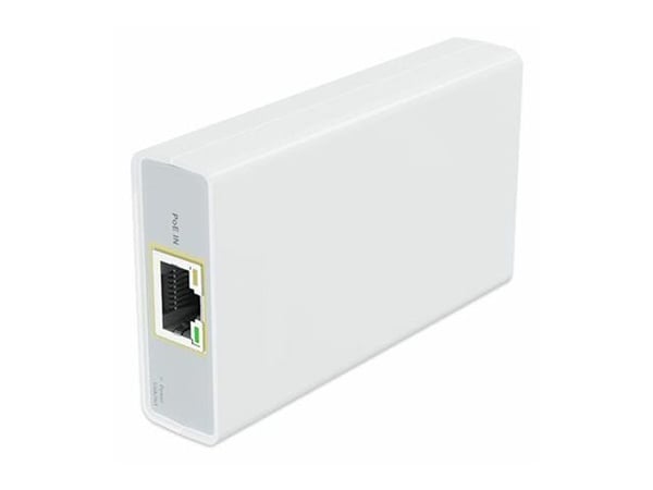 MicroConnect - Strøminjektor - IEEE 802.3af, USB-C - DC 44 - 57 V - 60 watt - utgangskontakter: 1 - hvit