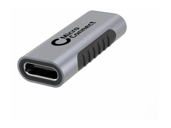 MicroConnect - USB-adapter - USB-C (hona) till USB-C (hona) - USB 3.2 Gen 2 - USB-strömförsörjning (100W), 4K60Hz stöd - svart