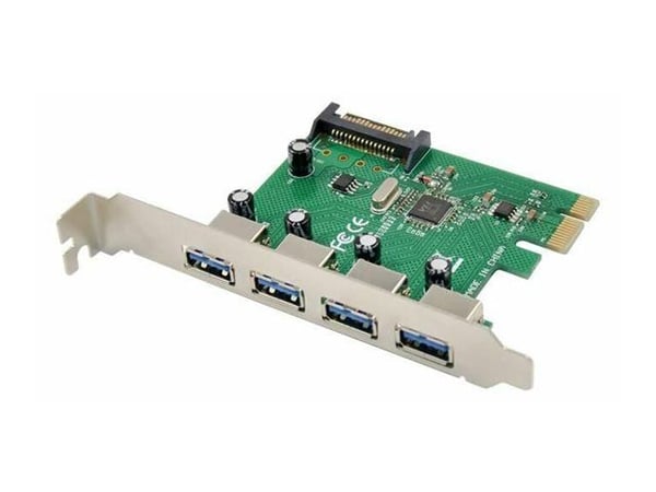 MicroConnect - USB-sovitin - PCIe 2.0 - USB 3.0 x 4 - USB 3.0 x 4