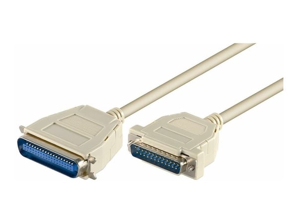 Microconnect PRIGL2, Valkoinen, DB25, CEN36, 2 m, Uros/uros, 110 g