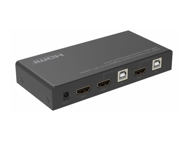 MicroConnect - KVM / video / lydbryter - 2 x KVM / video / lyd - 1 lokalbruker - stasjonær
