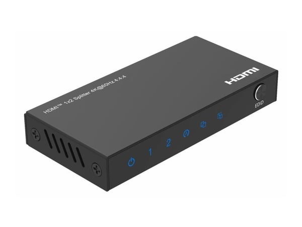 Microconnect MC-HDMISPLITTER0102-4K, HDMI, HDMI, 3840 x 2160 pikseliä, musta, Terästä, 4K Ultra HD