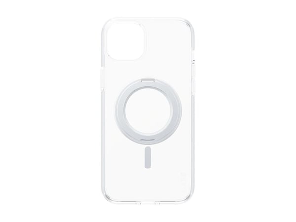 CARE by PanzerGlass - Baksidedeksel for mobiltelefon - med stativ - MagSafe-samsvar - termoplast-polyuretan (TPU), polykarbonat (PC) - sølv, gjenno...