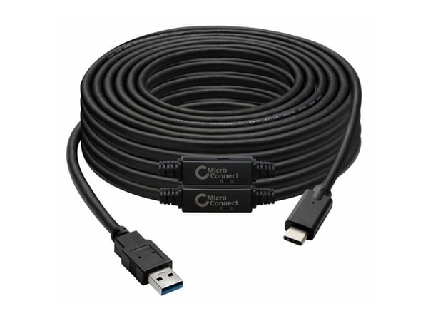 USB3.0 A - USB-C Gen1 -kaapeli - 10 m kaapeli, 5 Gbit/s