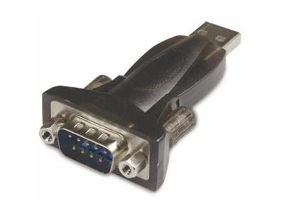 MicroConnect - Sarjasovitin - USB 2.0 - RS-232 x 1 - musta