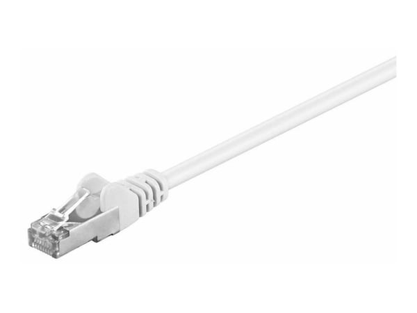 MicroConnect - Nettverkskabel - RJ-45 (hann) til RJ-45 (hann) - FTP - CAT 5e - med støvel - hvit