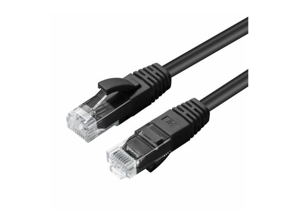 MicroConnect - Nettverkskabel - RJ-45 (hann) til RJ-45 (hann) - 1 m - UTP - CAT 6 - halogenfri - svart