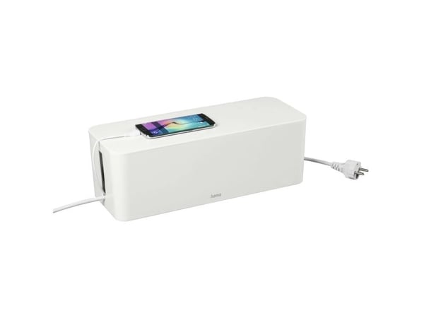 Hama 00221011 Kabelbox Plast Vit styv (L x B x H) 40 x 15,6 x 13 cm 1 st