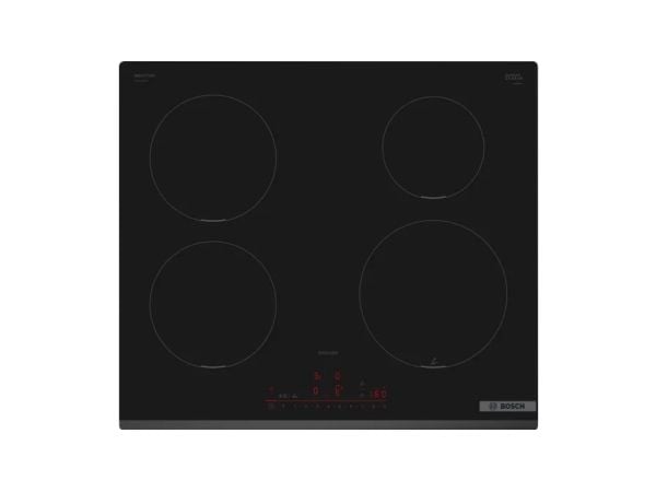 Bosch PIE631HC1M, Sort, Innebygget, 60 cm, Sonebasert induksjon, Glass-keramikk, 4 zone(s)