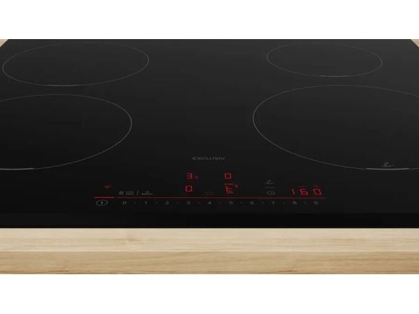 Bosch PIE631HC1M, Sort, Innebygget, 60 cm, Sonebasert induksjon, Glass-keramikk, 4 zone(s)