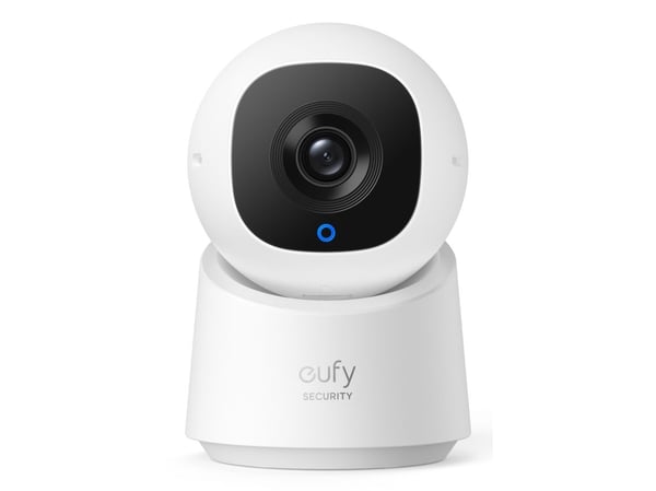 Eufy C220, IP-sikkerhetskamera, Innendørs, Trådløs, Bord, Svart, Hvit, Lyspære