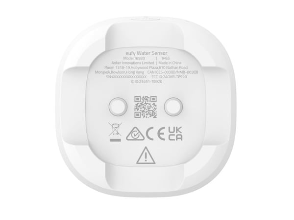 Eufy - Alarmflom- og frysesensor - trådløs - Wi-Fi - hvit