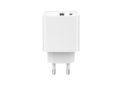 Gembird - Strømadapter - 20 watt - 3.4 A - PD, QC 3.0 - 2 utgangskontakter (USB, USB-C) - hvit