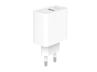 Gembird - Strømadapter - 20 watt - 3.4 A - PD, QC 3.0 - 2 utgangskontakter (USB, USB-C) - hvit
