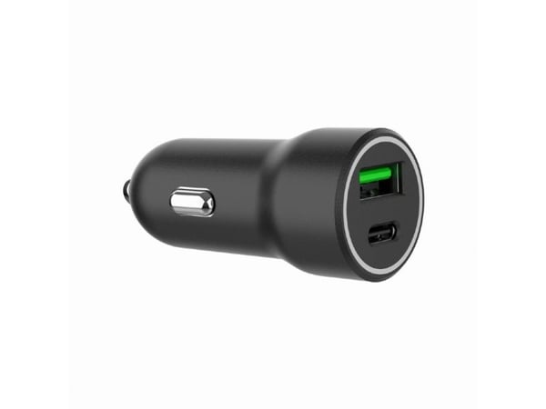 GEMBIRD GEMBIRD Rapid autolaturi 2x USB Type-C PD 20W musta