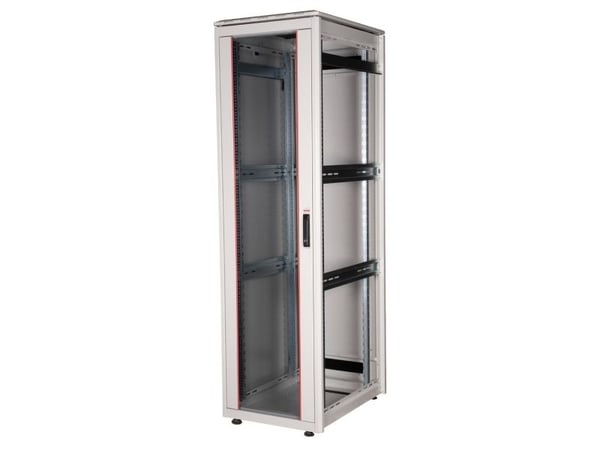 ROLINE 26.21.0063, Frittstående hylle, 42U, 600 kg, Rack skinner, Justerbare bein, 83,7 kg