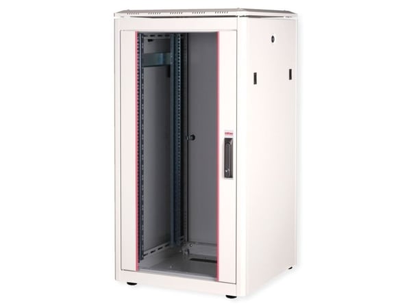 ROLINE 26.21.0049, Fristående rack, 22U, 600 kg, Rackskenor, Justerbara fötter, 47,9 kg