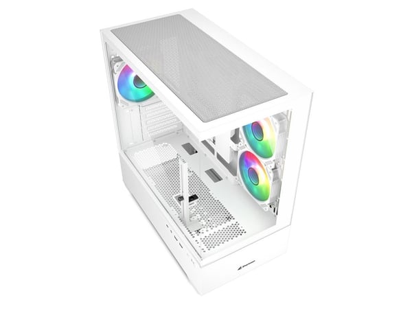 Sharkoon MK6 RGB, Midi Tower, PC, Sort, Micro ATX, Mini-ITX, Spilling, Multi