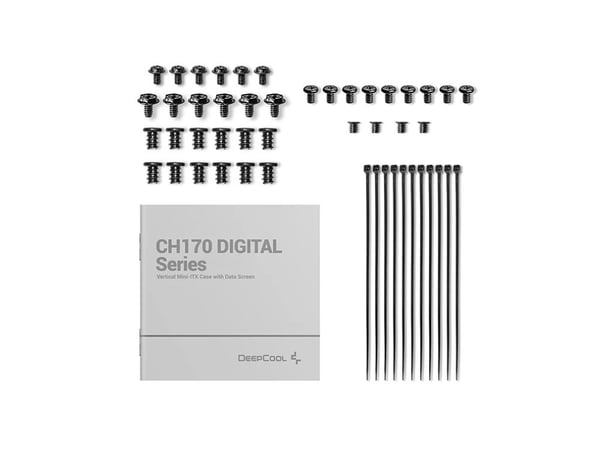 DeepCool CH170 DIGITAL - Mini-ITX - ingen strømforsyning (ATX / SFX / SFX-L) - svart