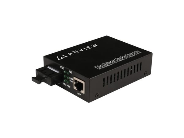 Lanview - Fibermedieomformer - 1GbE - 10Base-T, 100Base-TX, 1000Base-T, 1000Base-SX, 1000Base-LX, 1000Base-LH, 1000Base-EX, 1000Base-ZX - RJ-45 / S...