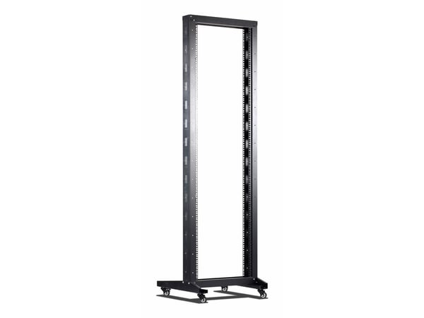 Inter-Tech SRA-6642 - Rack åpen ramme - 2-stand - fritt stående - RAL 9005 - 42U - 19"