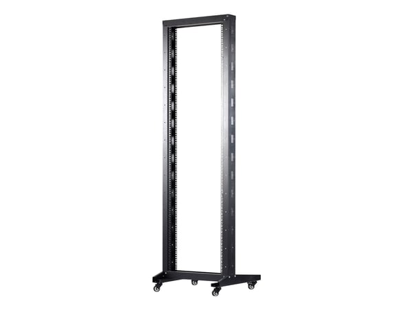 Inter-Tech SRA-6642 - Rack åpen ramme - 2-stand - fritt stående - RAL 9005 - 42U - 19"