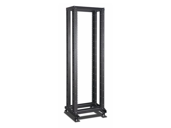 Inter-Tech SRB-6642 - Rack åpen ramme - 4-stand - fritt stående - RAL 9005 - 42U - 19"