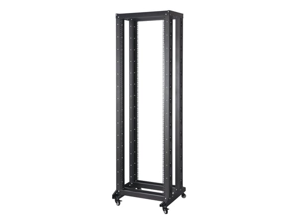 Inter-Tech SRB-6642 - Rack åpen ramme - 4-stand - fritt stående - RAL 9005 - 42U - 19"