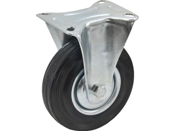 AWTools AWTOOLS KIINNITETTÄVÄ PYÖRÄ MUSTALLA KUMILLA 200mm