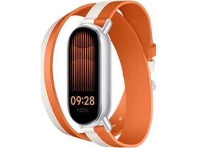 Xiaomi - Klokkestropp for aktivitetssporer - 140 - 180 mm - hvit, oransje - for Xiaomi Smart Band 8, Smart Band 9