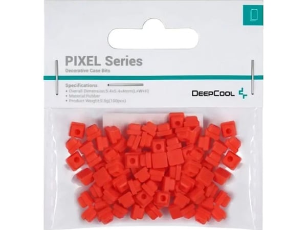 Deepcool PIXEL Series - System cabinet decorative bits - rød, pantone bright red U (en pakke 100 deler)