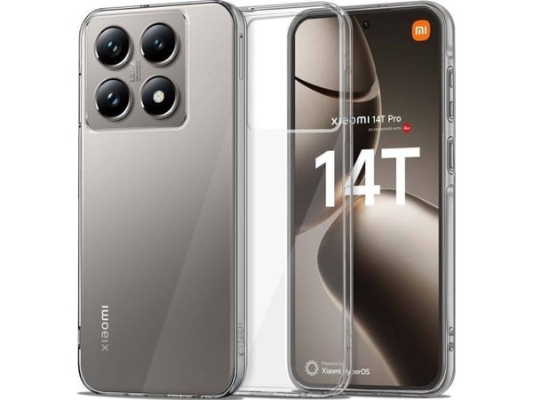 Tech-Protect XIAOMI 14T PRO-deksel Tech-Protect Flexair Hybrid Klar gjennomsiktig