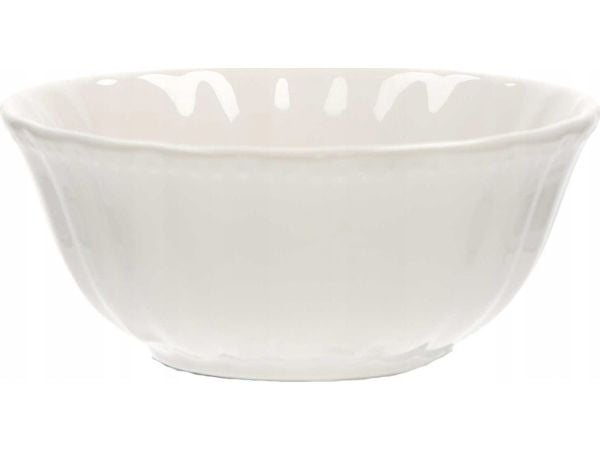 Luminarc La Porcellana Bianca sett med 6 Ducale salatboller - hvite 12 cm