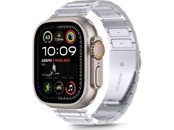 Tech-Protect rem till APPLE WATCH 6/7/8/9/10/SE/ULTRA 1/2 (44/45/46/49 mm) Tech-Protect Stainless Classic silver