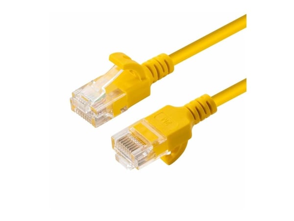 MicroConnect - Nettverkskabel - RJ-45 (hann) til RJ-45 (hann) - 1.5 m - 3.6 mm - UTP - CAT 6a - halogenfri, uten hindringer, flertrådet - gul