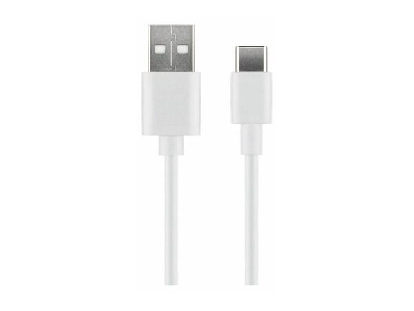 MicroConnect - USB-kabel - 24 pin USB-C (hann) til USB (hann) - USB 2.0 - 3 A - 1 m - hvit