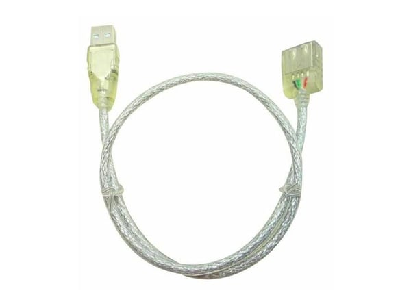 Microconnect USBAAF05T, 0,5 m, USB A, USB A, USB 2.0, Läpinäkyvä