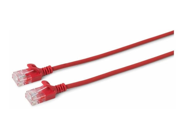 MicroConnect - Nettverkskabel - RJ-45 (hann) til RJ-45 (hann) - 2 m - 3.6 mm - UTP - CAT 6 - uten hindringer, flertrådet - rød