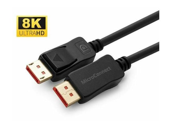 MicroConnect - DisplayPort-kaapeli - DisplayPort (M) katkoviivoitettu - DisplayPort (M) katkoviivoitettu - DisplayPort 1.4 - 5 m - tukee 8K 60 Hz (...