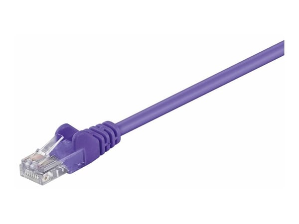 MicroConnect - Verkkokaapeli - RJ-45 (uros) - RJ-45 (uros) - 25 cm - UTP - CAT 5e - muotoiltu, säikeistetty - violetti - lila
