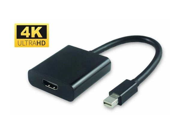 Microconnect MDPHDMI6B, 0,2 m, Mini DisplayPort, HDMI, Uros, Naaras, Nikkeli