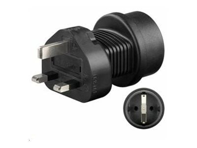 Microconnect PETRAVEL1, Tyyppi F, Tyyppi F, 230 V, Musta, Uros/naaras, 38 g