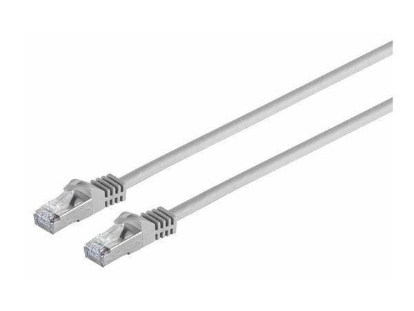 MicroConnect - Nettverkskabel - RJ-45 (hann) til RJ-45 (hann) - 25 cm - SFTP, PiMF - CAT 7 - grå