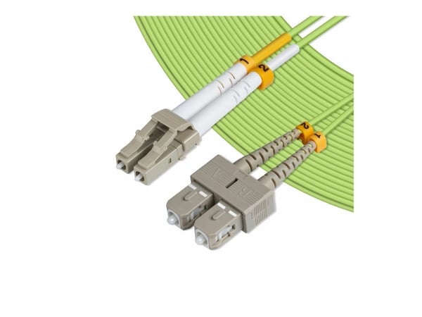 MicroConnect - Nettverkskabel - LC/UPC-multimodus (hann) til SC/UPC-multimodus (hann) - 5 m - 2 mm - fiberoptisk - dupleks - 50 / 125 mikroner - OM...