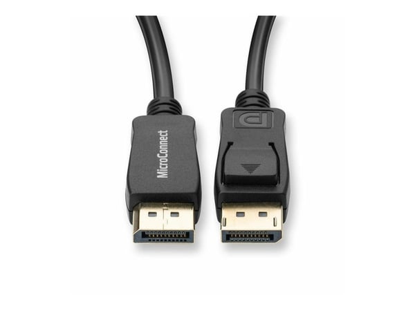 MicroConnect - DisplayPort-kabel - DisplayPort (M) festet til DisplayPort (M) festet - DisplayPort 1.2 - 2 m - støtter 4K 60 Hz (4096 x 2160) - Svart